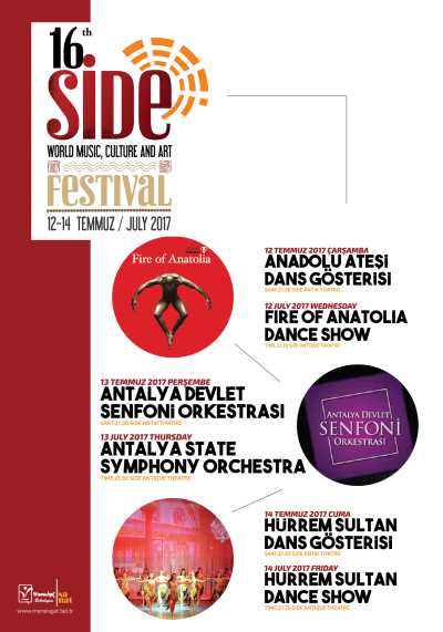 16. Side Dünya Müzikleri Kültür ve Sanat Festivali, Antalya